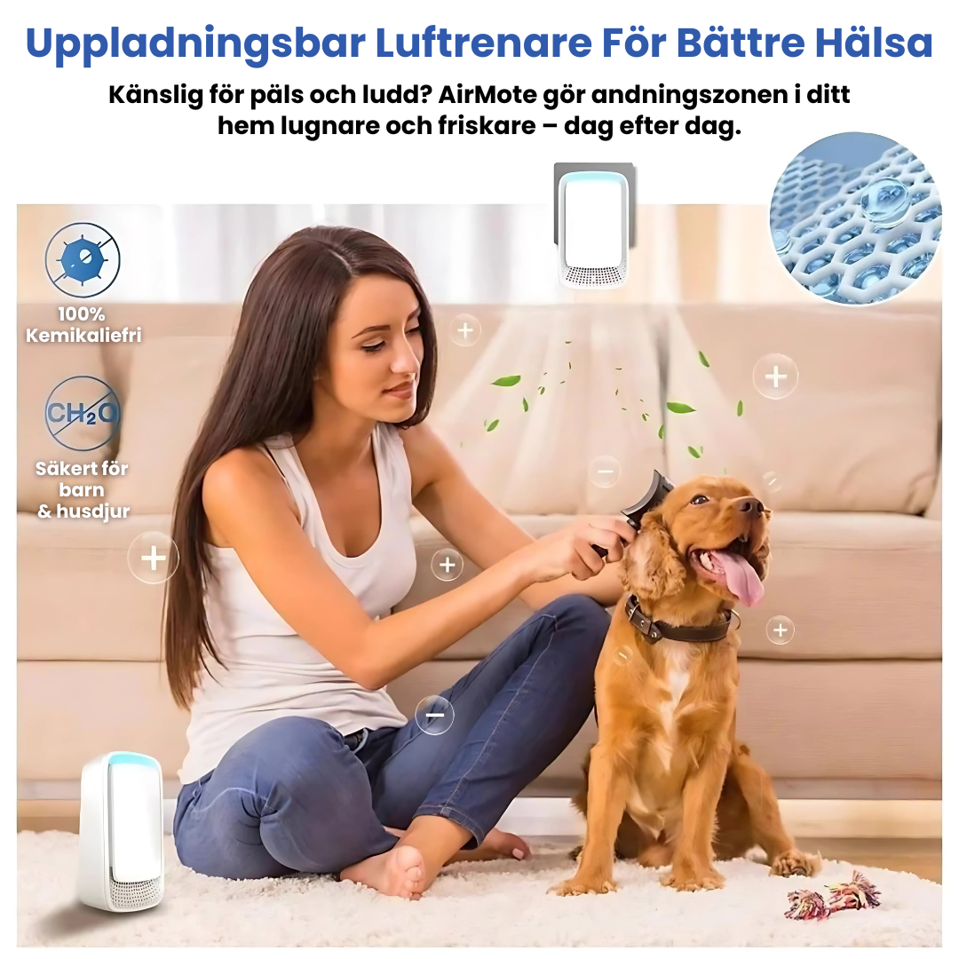 AirMote™ - Minska allergenerna i ditt hem naturligt